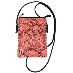 LOF Snake Skin Print Crossbody Bag